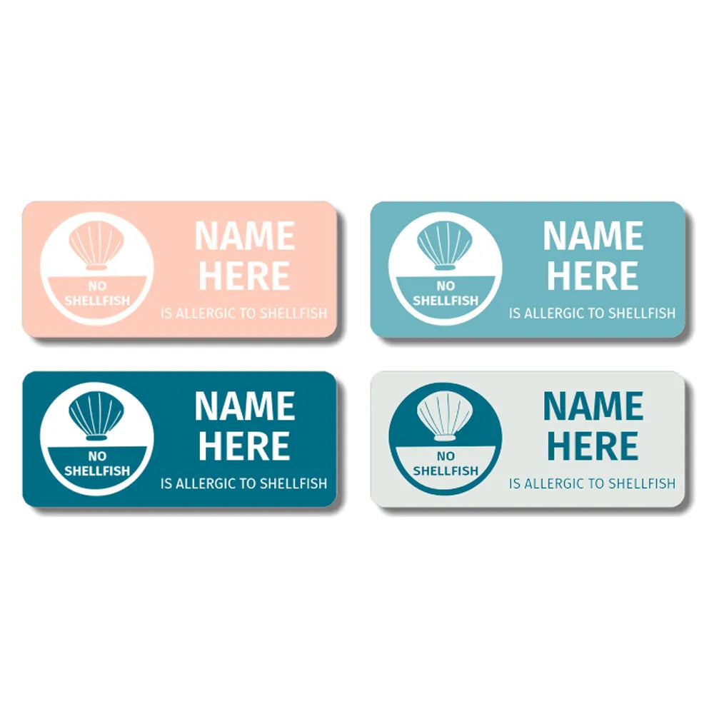 No Shellfish Allergy Labels – Dinkleboo AU
