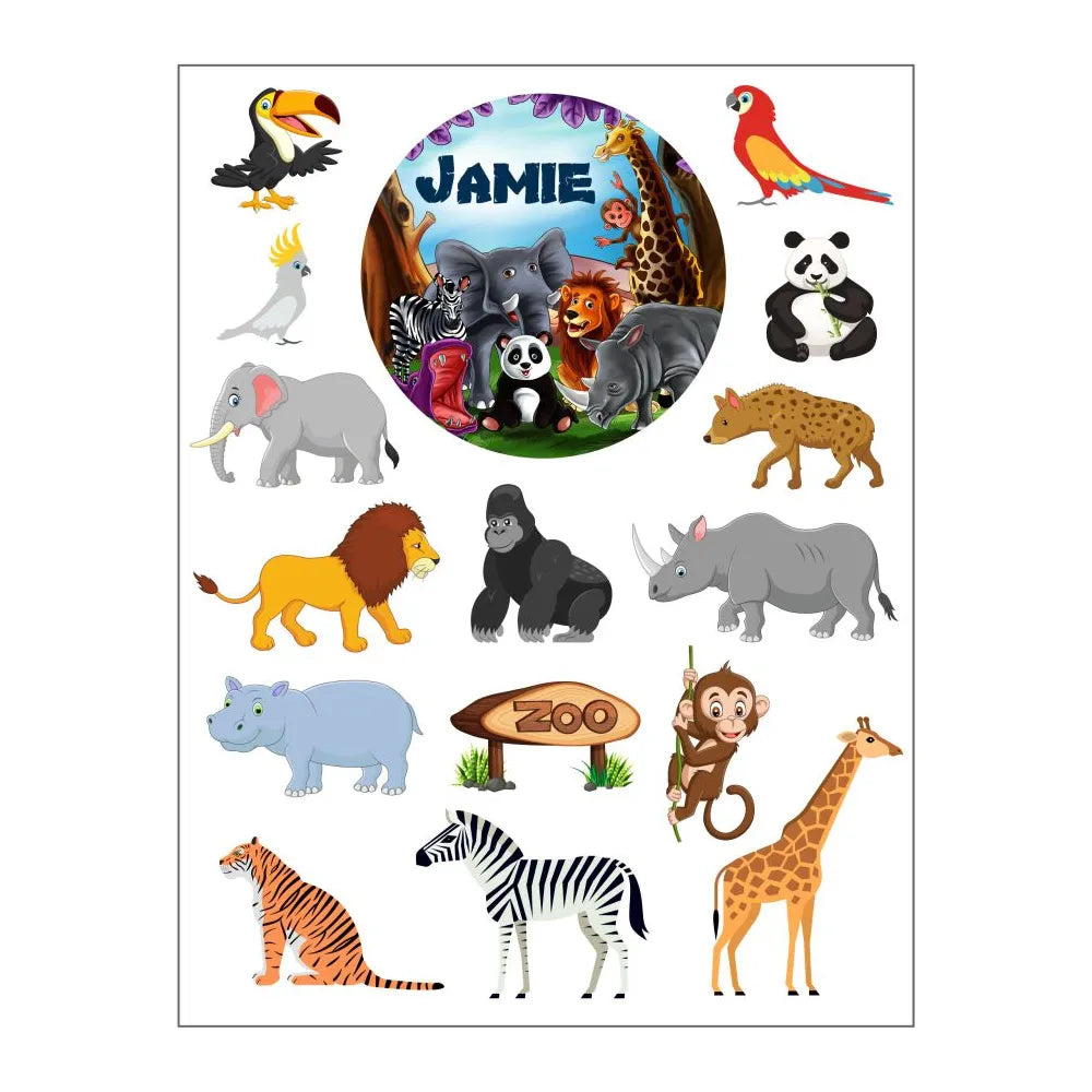 Comic Sticker Zoo Visits the Zoo Stickers – Dinkleboo AU